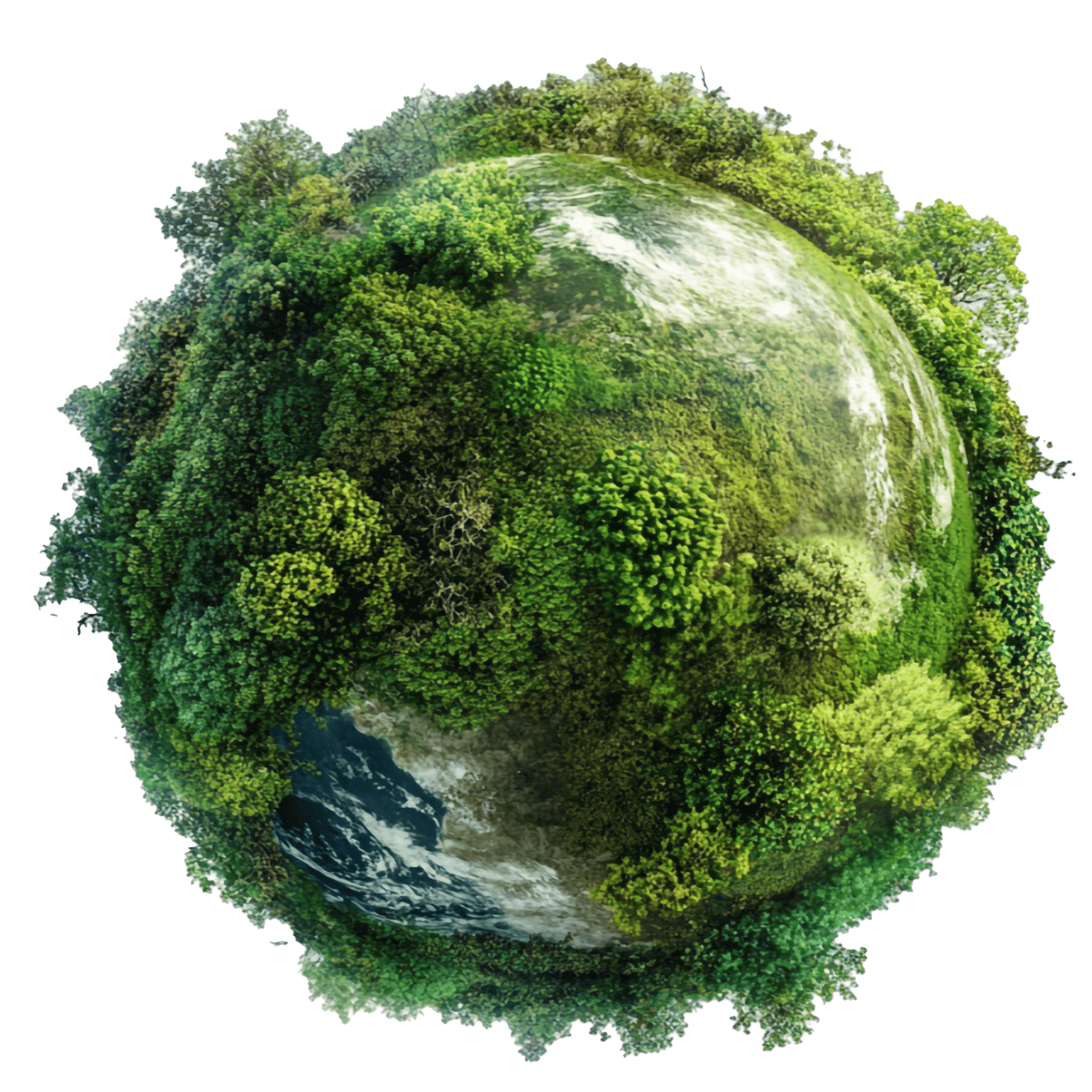 Green planet earth