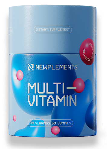 Multivitamin box with no background